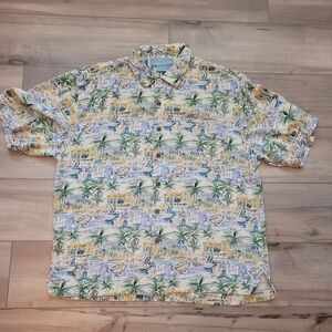 Bermuda Bay 100% silk Hawaiian Shirt